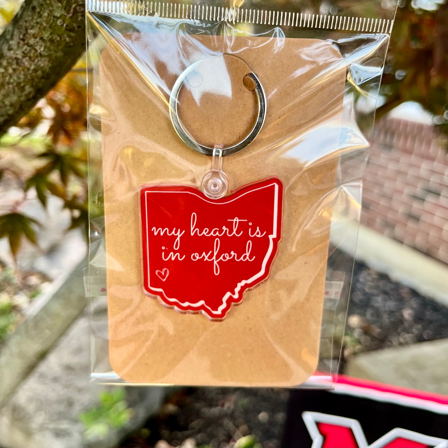"My Heart is in Oxford” Acrylic Keychain