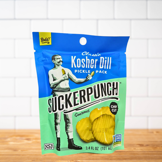 Pickle Pouches by Suckerpunch (Classic Kosher Dill OR Red Chile Spicy Dill)