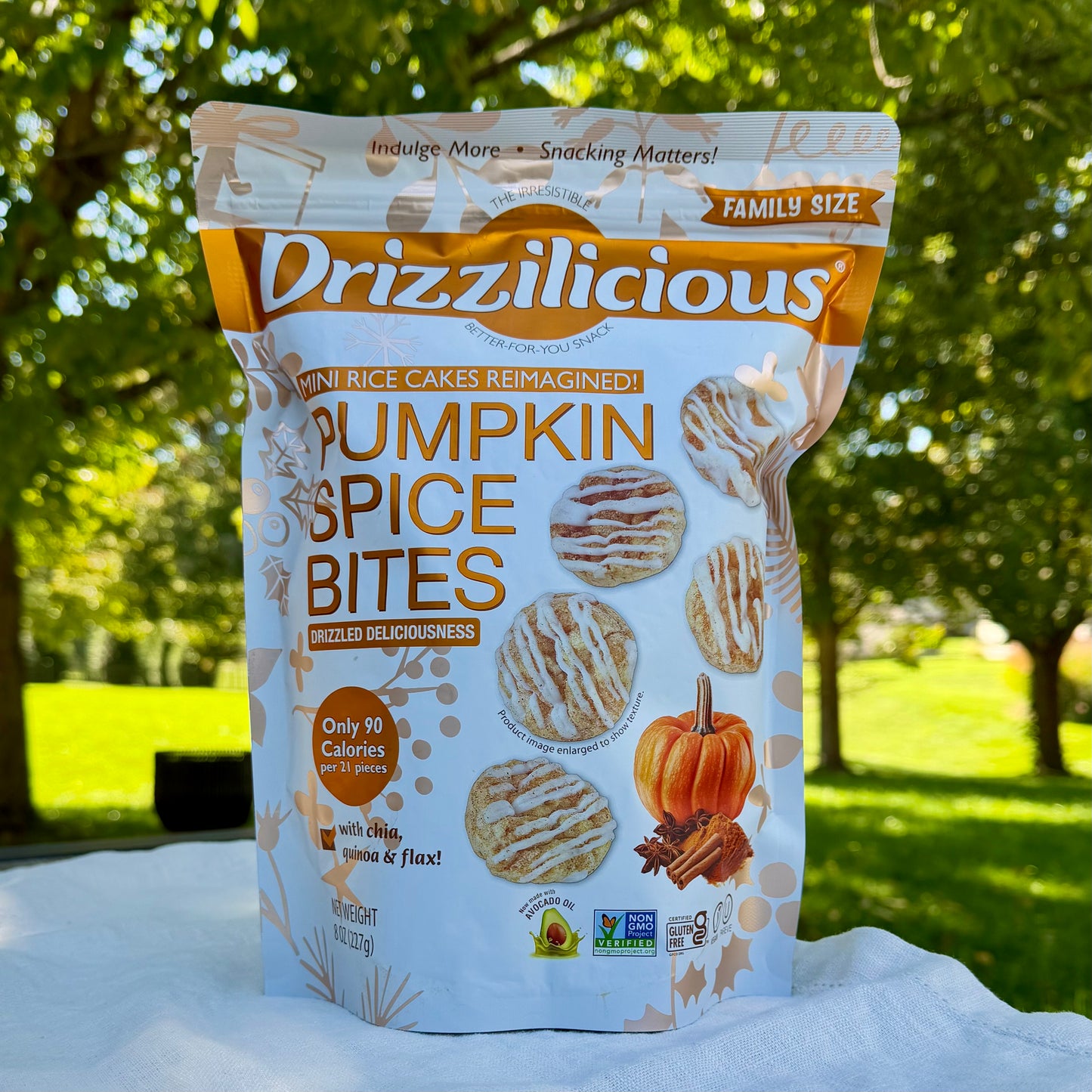 Drizzilicious Pumpkin Spice Mini Rice Cakes