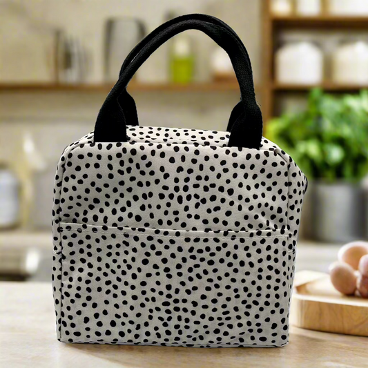 Chic Insulated Lunch Tote with Reusable Hot/Cold Packs