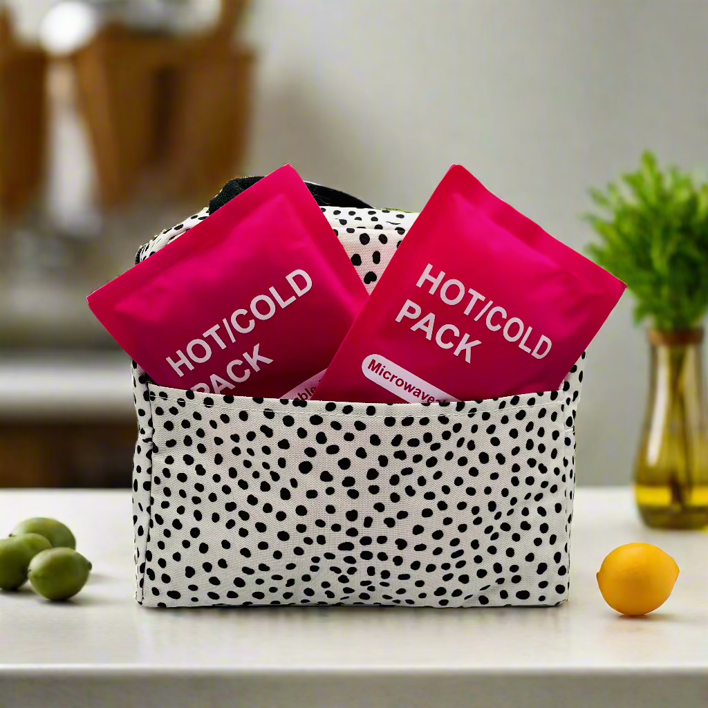 Lunch Tote + Set of 2 Reusable Hot/Cold Packs